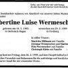 Kaiser Albertine 1905-1999 Todesanzeige
